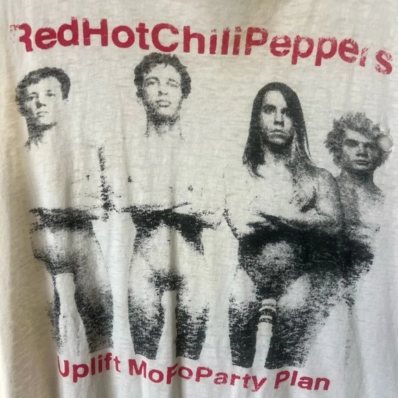 RARE 1987 Red Hot Chili Peppers Uplift Mofo Party Plan Vintage 1980’s T Shirt - Picture 2 of 7